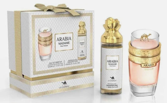 Arabia Madame set ( perfume 100 ml más splash )inspirado en coco madmoiselle ( Chanel )