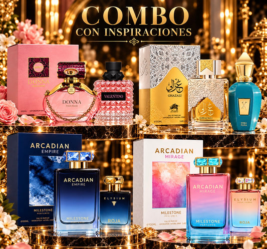 Combo de perfumes mixtos hombre y mujer 100 ml (4x60)