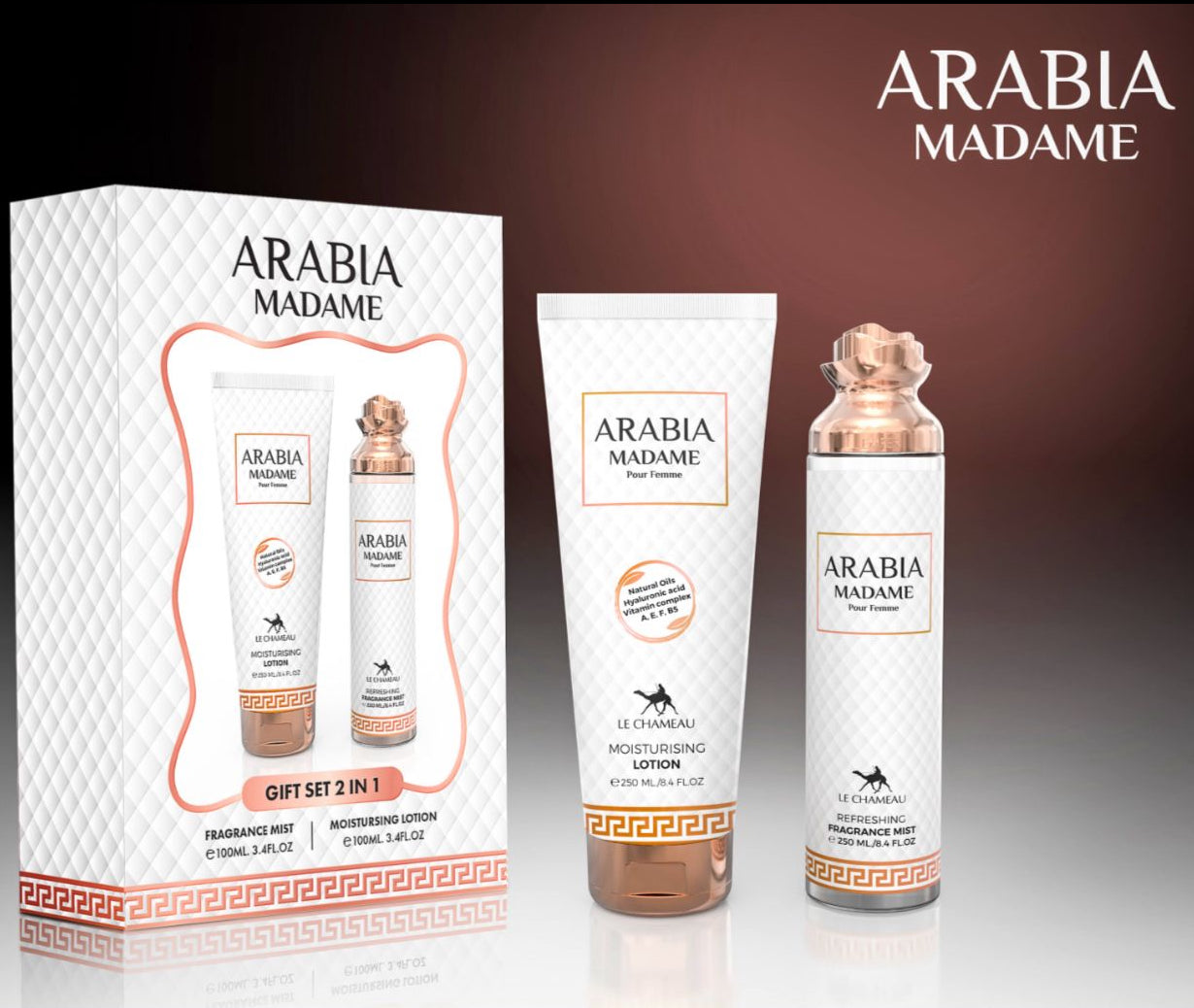 Arabia Madame (Set 250ml Colonia y crema )