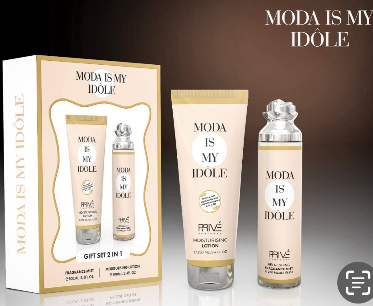 Moda is my idole ( Set colonia y crema 250 ml )