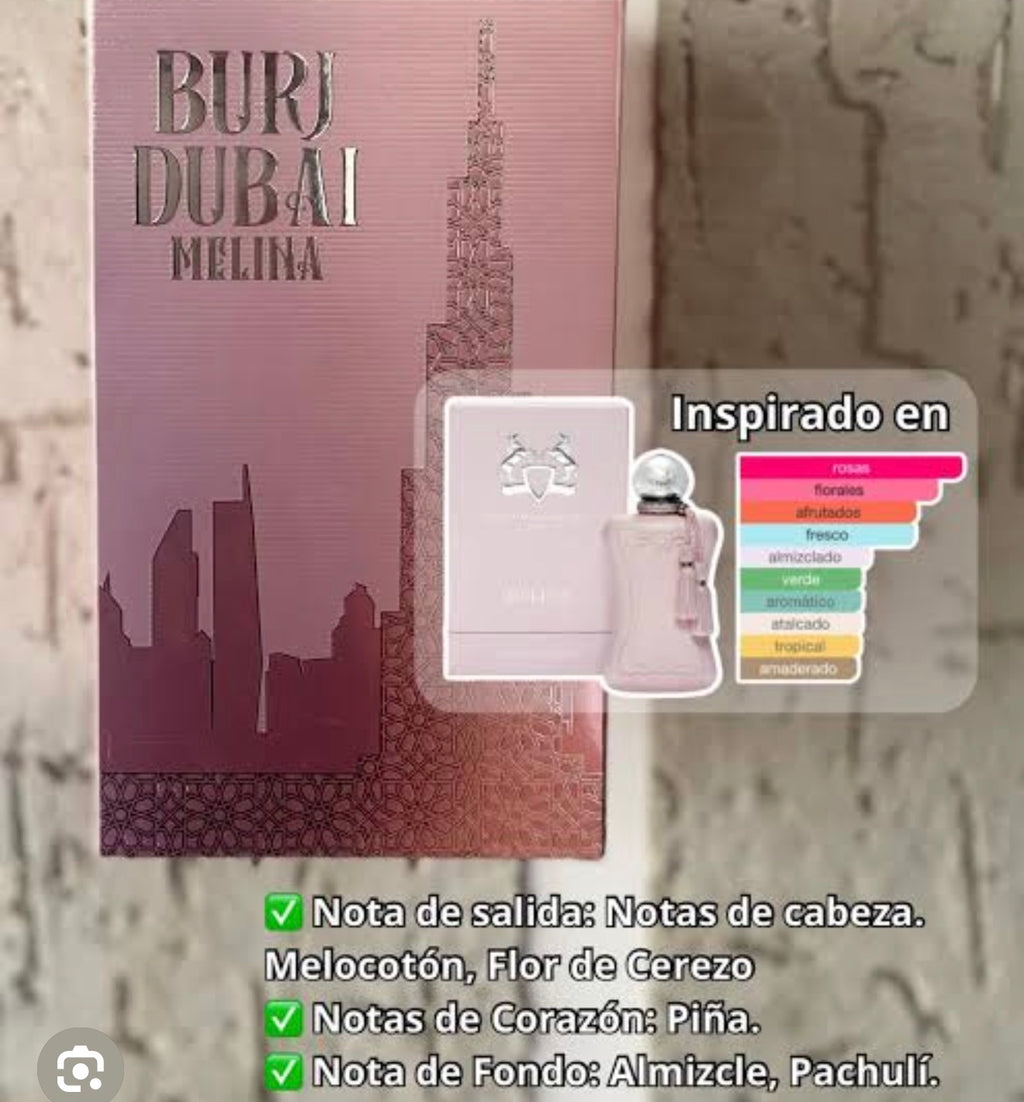 Burj Dubai Melina EAU de parfum 10ml inspirado en Delina de Marly